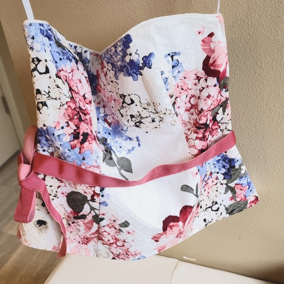 Floral whbm bustier size 2 - Picture 2 of 7